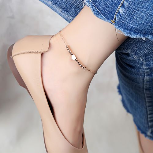 Chaine de cheville Femme en Acier au titane - Ref 3103039