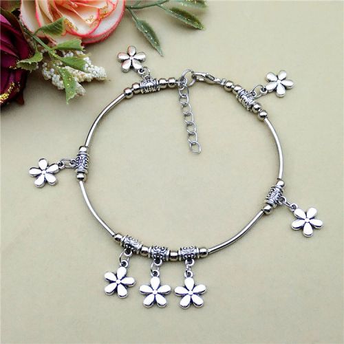 Chaine de cheville Femme en Alliage argent plaque or - Ref 3103088