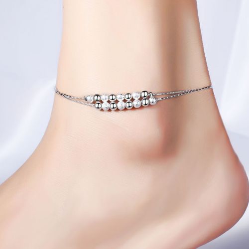 Chaine de cheville Femme ELO-PEONY Argentée - Ref 3103123