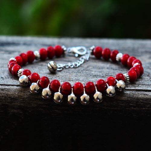 Chaine de cheville Femme YUNNAN COLORE DECORATION VENT NATIONAL en Cristal naturel pierre semi-precieuse - Ref 3103132