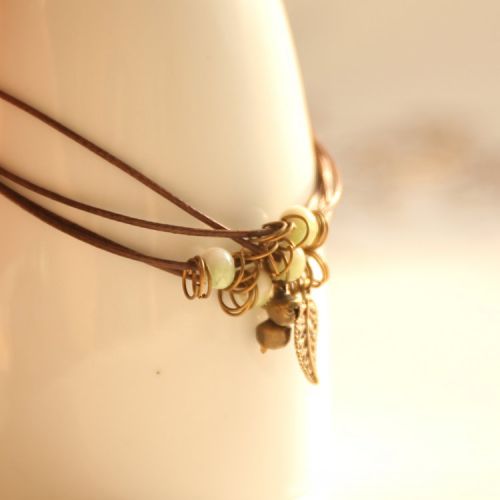 Chaine de cheville JIANGNAN RIME EN PORCELAINE - Ref 3103203