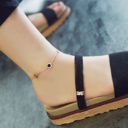 Chaine de cheville Femme en Acier au titane - Ref 3103239