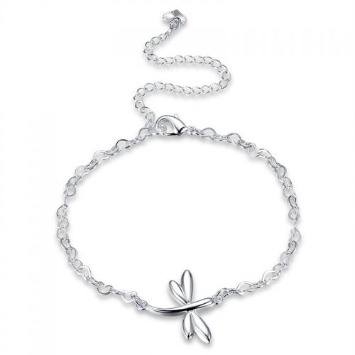 Chaine de cheville Femme en Alliage argent plaque or - Ref 3103407