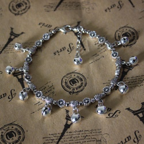 Chaine de cheville Femme LONG BEAU en Alliage argent plaque or - Ref 3103421