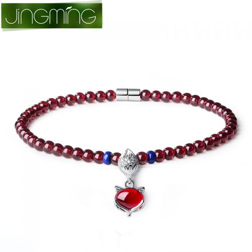 Chaine de cheville Femme en Cristal naturel pierre semi-precieuse - Ref 3103441