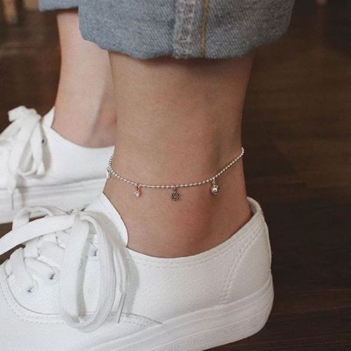 Chaine de cheville Femme Argentée - Ref 3103455