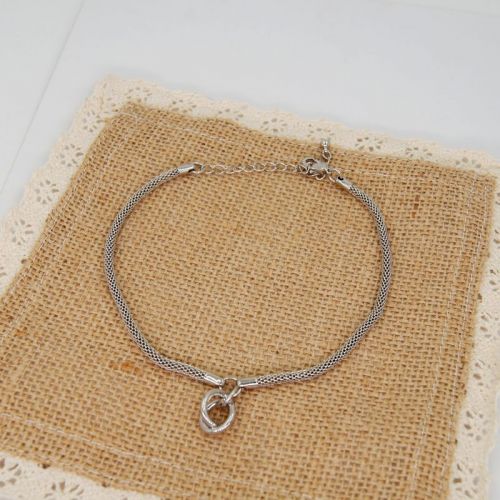 Chaine de cheville Femme en Alliage argent plaque or - Ref 3103461