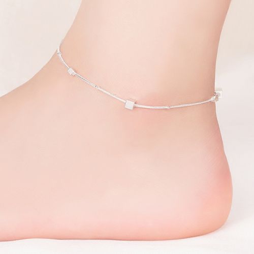 Chaine de cheville Femme en Alliage argent plaque or - Ref 3103759