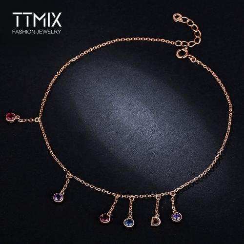 Chaine de cheville Femme TTMIX Argentée - Ref 3103767
