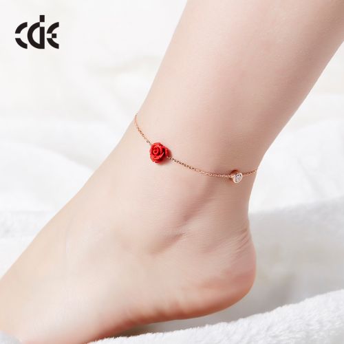 Chaine de cheville Femme CDE Argentée - Ref 3103847