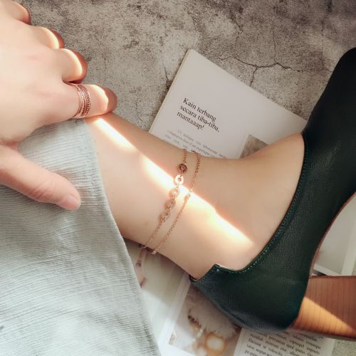 Chaine de cheville Femme en Acier au titane - Ref 3103926