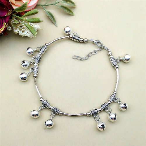 Chaine de cheville Femme en Alliage argent plaque or - Ref 3103985