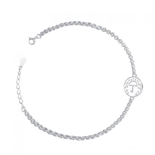 Chaine de cheville Femme SALUT BAMBOU Argentée - Ref 3104027