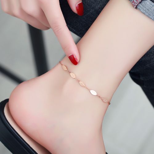Chaine de cheville Femme en Acier au titane - Ref 3104046
