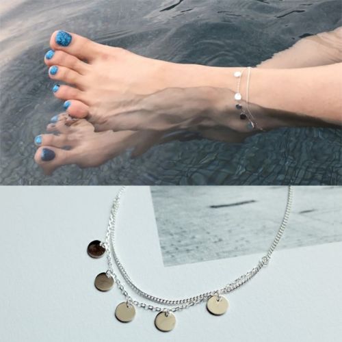 Chaine de cheville Femme CHARMAINE Argentée - Ref 3104108