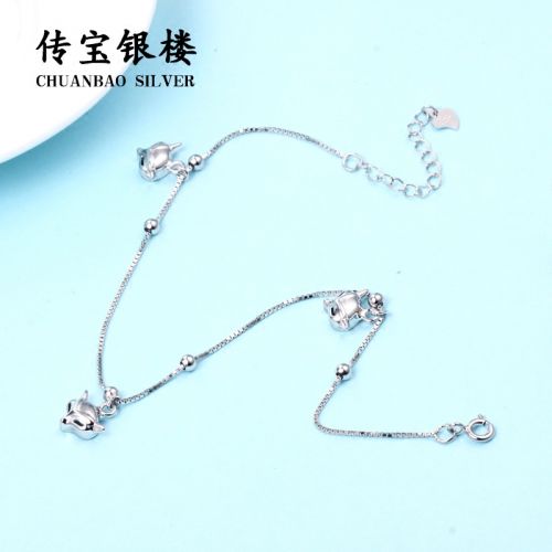 Chaine de cheville Femme Argentée - Ref 3104145