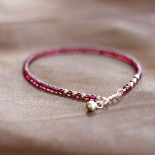 Chaine de cheville Femme en Cristal naturel pierre semi-precieuse - Ref 3104171