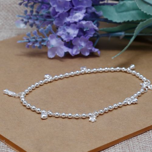 Chaine de cheville Femme Argentée - Ref 3104215