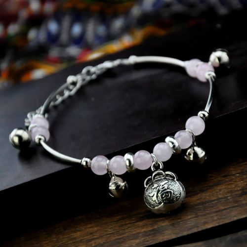 Chaine de cheville Femme en Cristal naturel pierre semi-precieuse - Ref 3104216