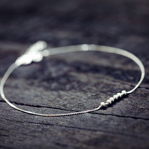 Chaine de cheville Femme SHAREBOX Argentée - Ref 3104311