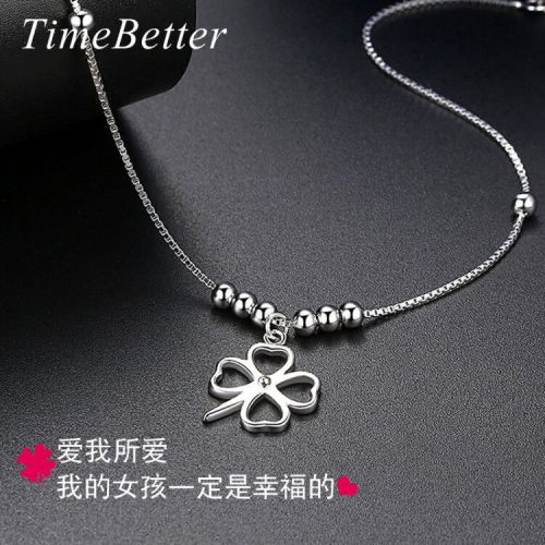 Chaine de cheville Femme TIMEBETTER Argentée - Ref 3104334