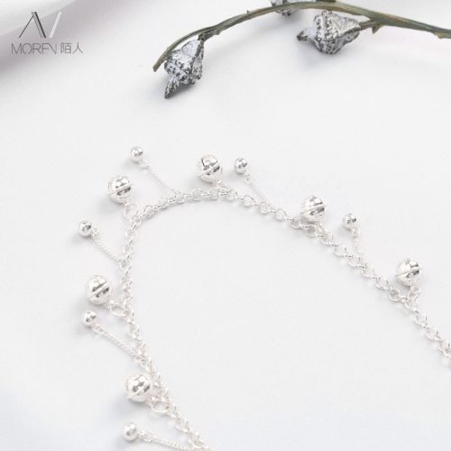 Chaine de cheville Femme Argentée - Ref 3104492