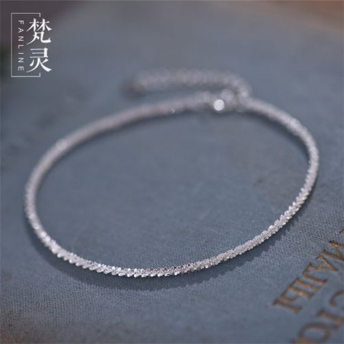 Chaine de cheville Femme FANLING FANLINE Argentée - Ref 3104557