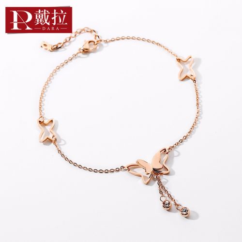 Chaine de cheville Femme DARA en Acier au titane - Ref 3104558