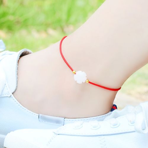 Chaine de cheville Femme en Cristal naturel pierre semi-precieuse - Ref 3104606