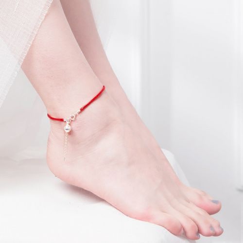 Chaine de cheville Femme IAMPXIN en Alliage argent plaque or - Ref 3104625