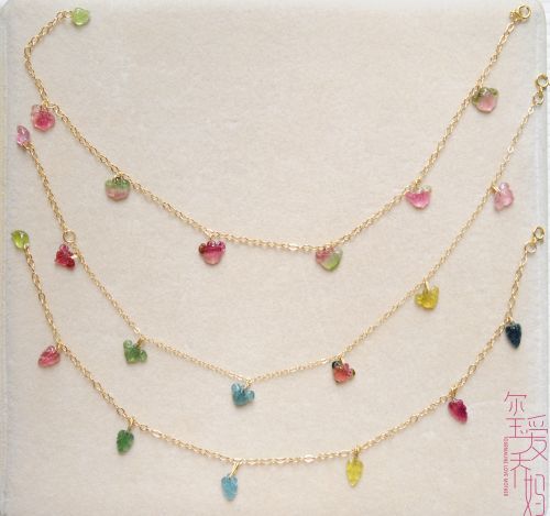 Chaine de cheville en Cristal naturel pierre semi-precieuse - Ref 3104632