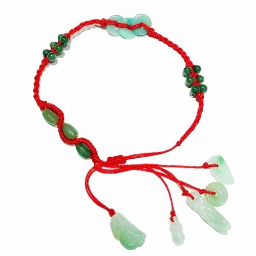 Chaine de cheville Couple en Cristal naturel pierre semi-precieuse - Ref 3104634