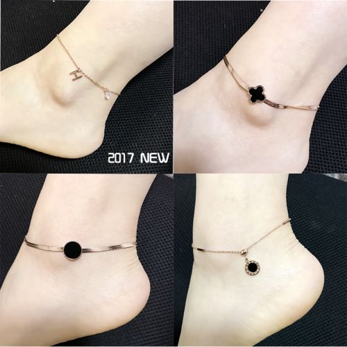 Chaine de cheville Femme BO YINCHU en Acier au titane - Ref 3104692
