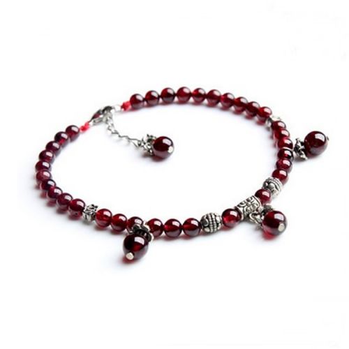 Chaine de cheville Femme en Cristal naturel pierre semi-precieuse - Ref 3104739
