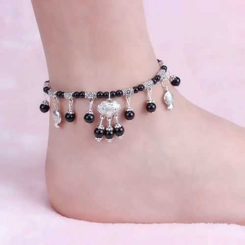 Chaine de cheville en Cristal naturel pierre semi-precieuse - Ref 3104763