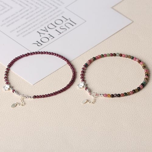 Chaine de cheville en Cristal naturel pierre semi-precieuse - Ref 3104793