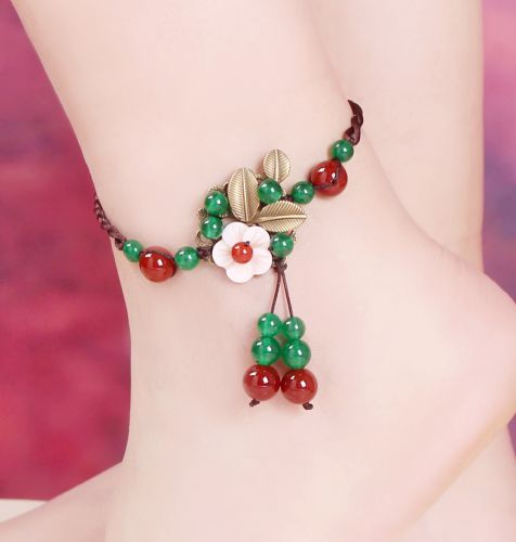 Chaine de cheville Femme XIN YU ZHU YUGE en Matiere mixte - Ref 3104810