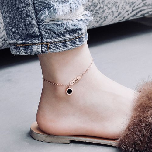 Chaine de cheville Femme en Acier au titane - Ref 3104815