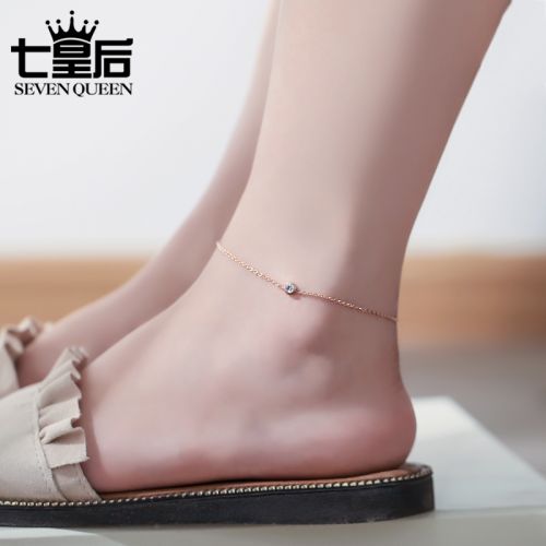Chaine de cheville Femme SEVEN REINE LES SEPT REINES en Acier au titane - Ref 3104895