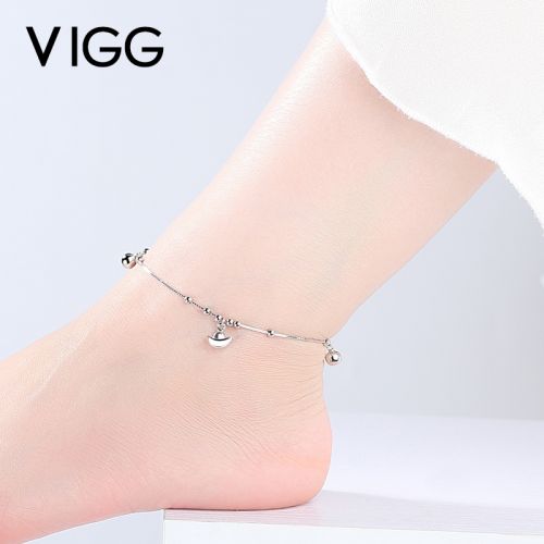Chaine de cheville Femme VIGG Argentée - Ref 3104968