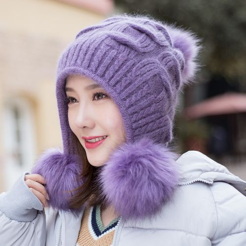 Chapeau pour femme en Melange de poils lapin - Ref 3233103