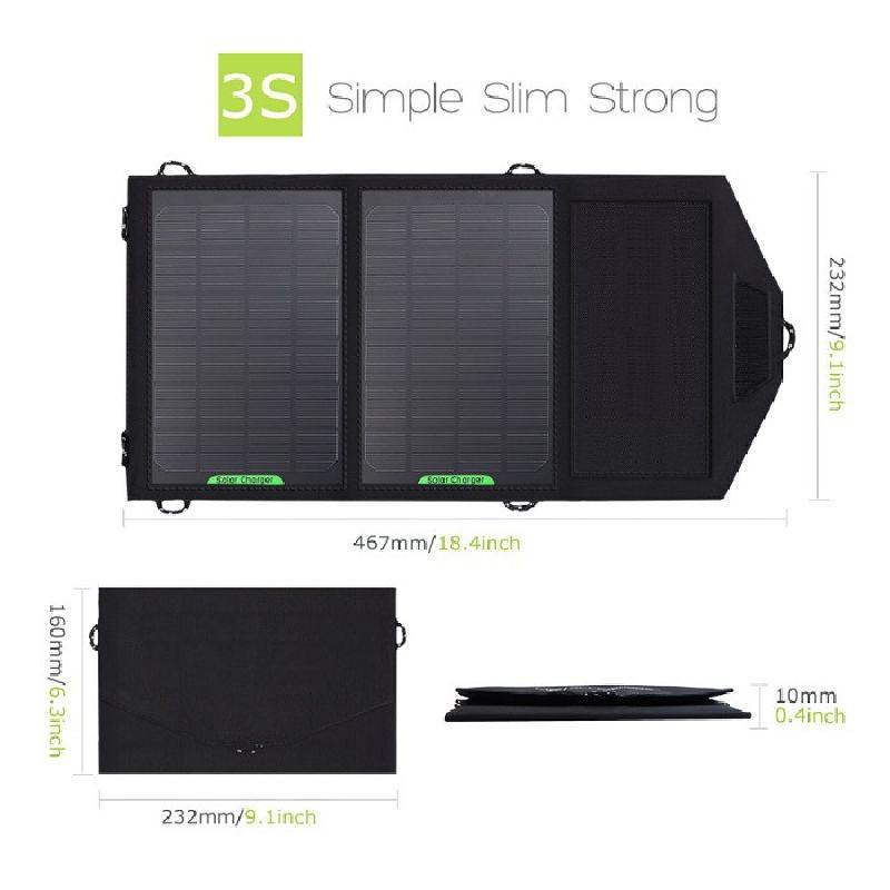 Chargeur solaire - 5 V Ref 3396249