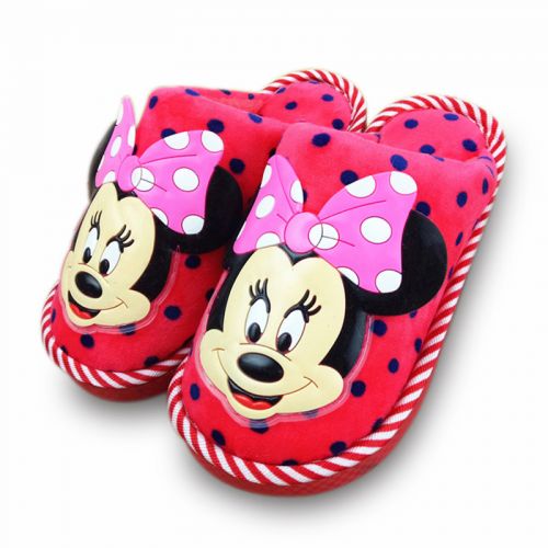 Chaussons enfants en pour hiver - semelle caoutchouc antidérapant Ref 1003664