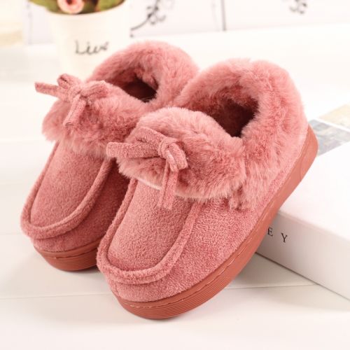 Chaussons enfants en pour hiver - semelle caoutchouc antidérapant Ref 1003681