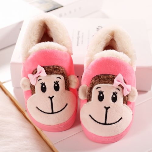 Chaussons enfants en pour hiver - semelle caoutchouc antidérapant Ref 1003695