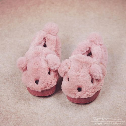 Chaussons enfants en pour hiver - semelle caoutchouc Ref 1003763