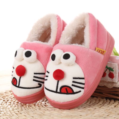 Chaussons enfants en pour hiver - semelle caoutchouc antidérapant Ref 1003794