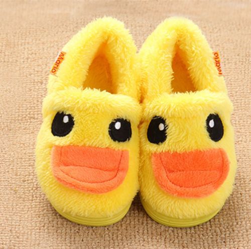 Chaussons enfants en pour hiver - semelle caoutchouc antidérapant Ref 1003966