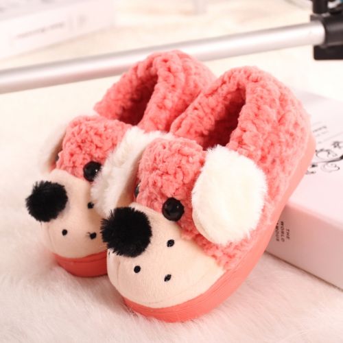 Chaussons enfants en pour hiver - semelle caoutchouc antidérapant Ref 1003995