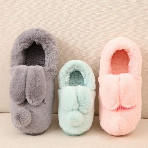 Chaussons enfants en pour hiver - semelle caoutchouc antidérapant Ref 1004046